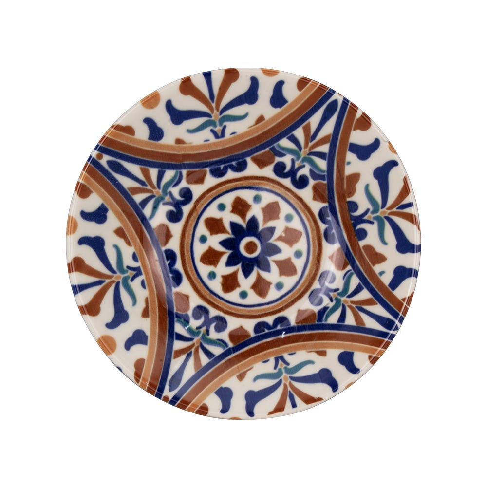 Vajilla de cerámica decorada 9 piezas Andaluz 1VAJ092024313 Ánfora