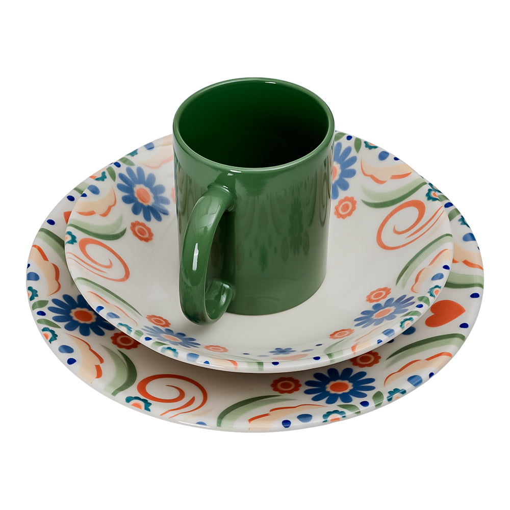 Vajilla de cerámica decorada 9 piezas Calipso 1VAJ0920PCAP3 Ánfora – vista 5