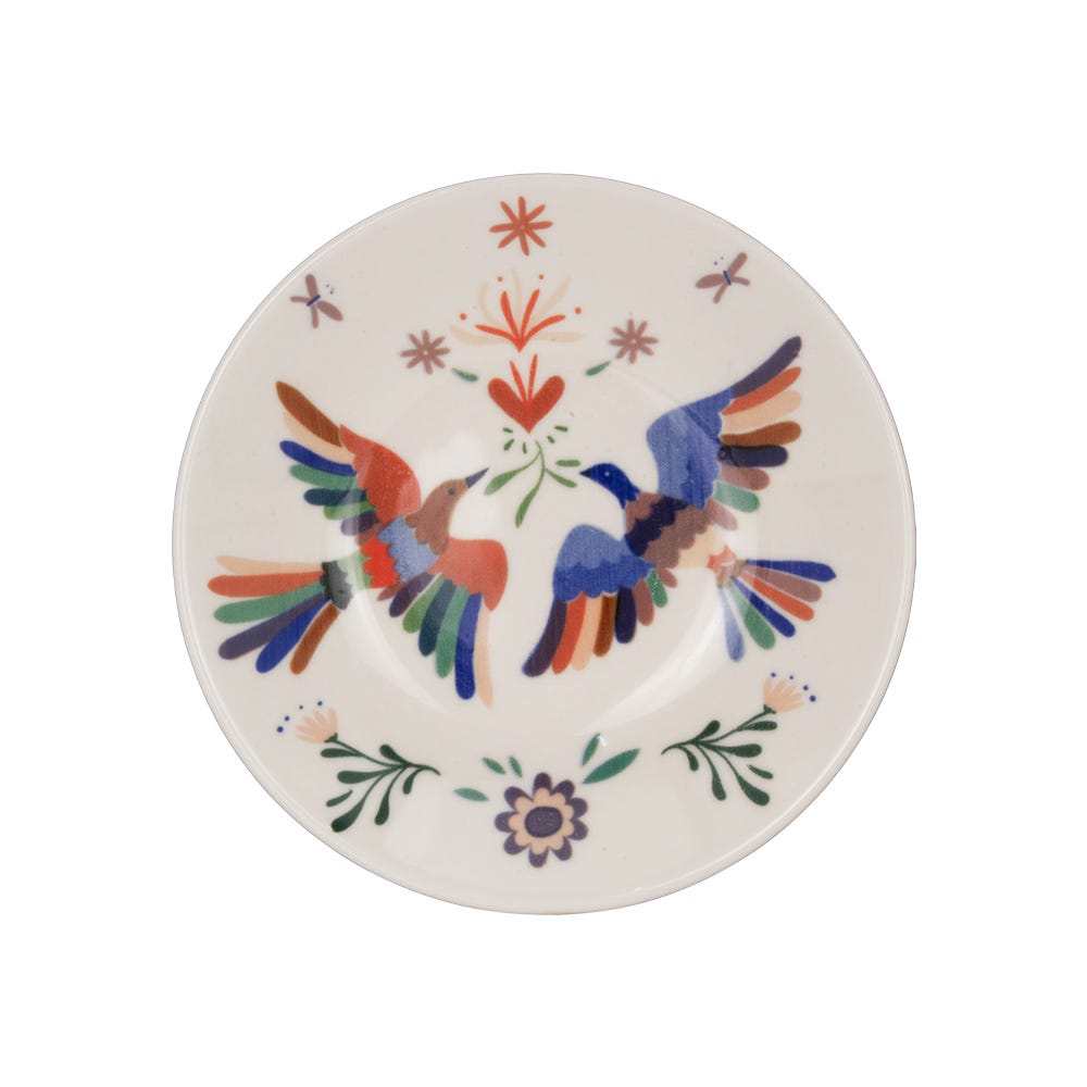 Vajilla de cerámica decorada 9 piezas Paraíso 1VAJ092024333 Ánfora
