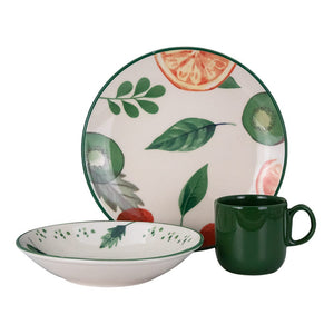 Vajilla de cerámica decorada 9 piezas Fruty Pop 1VAJ092024343 Ánfora