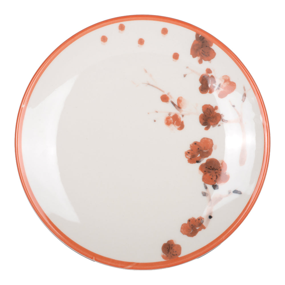 Vajilla de cerámica decorada 9 piezas Peach Blossom Love 1VAJ092024353 Ánfora