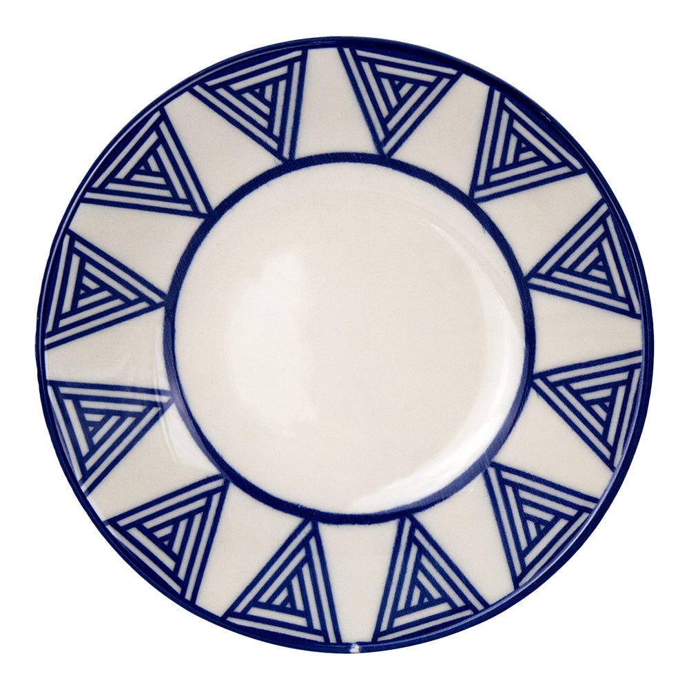 Vajilla de cerámica decorada 9 piezas Universo 1VAJ092024373 Ánfora