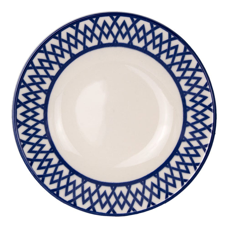 Vajilla de cerámica decorada 9 piezas Paralelos 1VAJ092024383 Ánfora