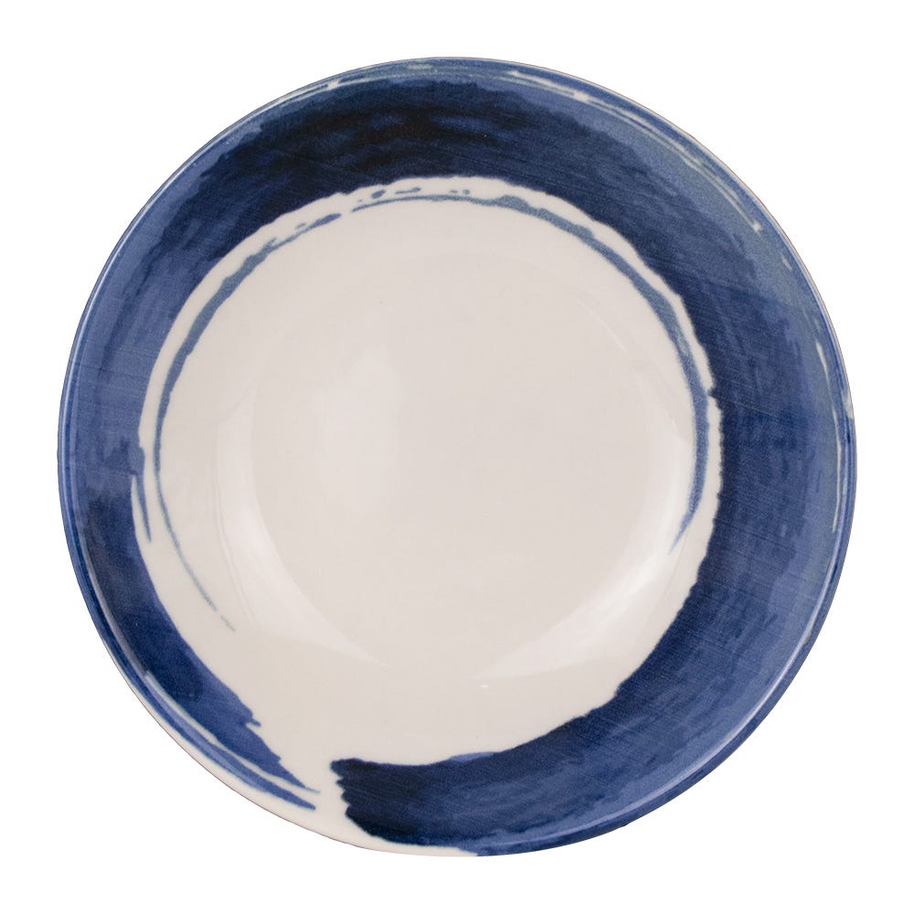 Vajilla de cerámica decorada 9 piezas Blue Wabe 1VAJ0920PBWA3 Ánfora