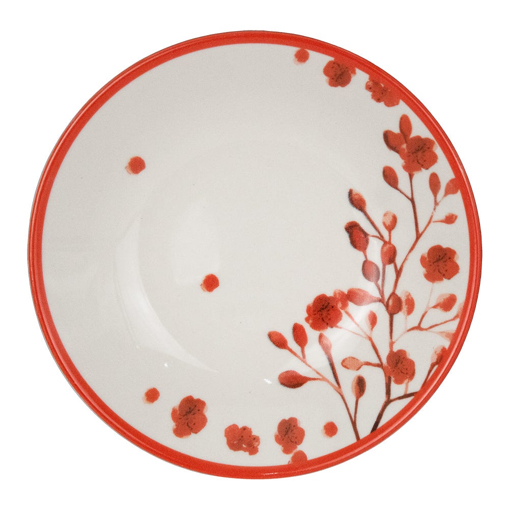 Vajilla de cerámica decorada 12 piezas Peach Blossom Love 1VAJ122024353 Ánfora – vista 3