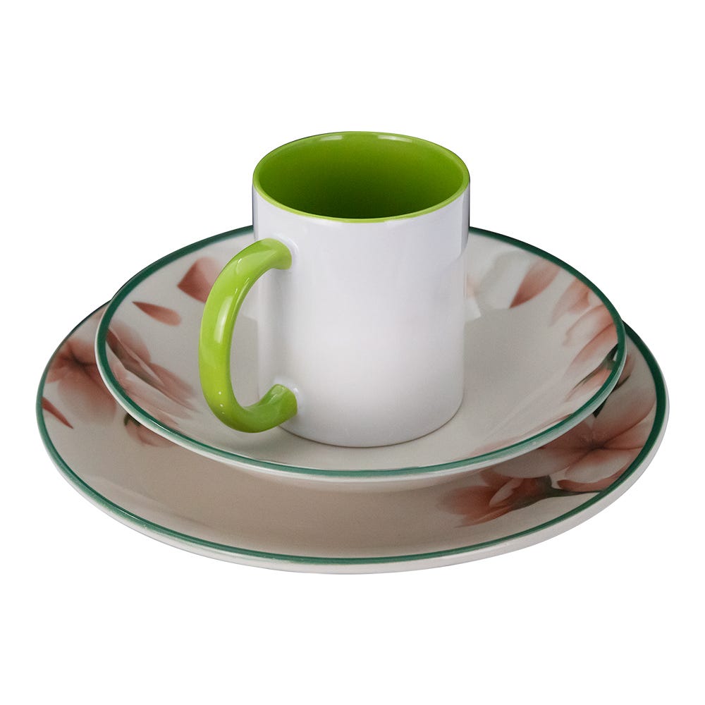 Vajilla de cerámica decorada 12 piezas Sakura 1VAJ1220PSAK3 Ánfora