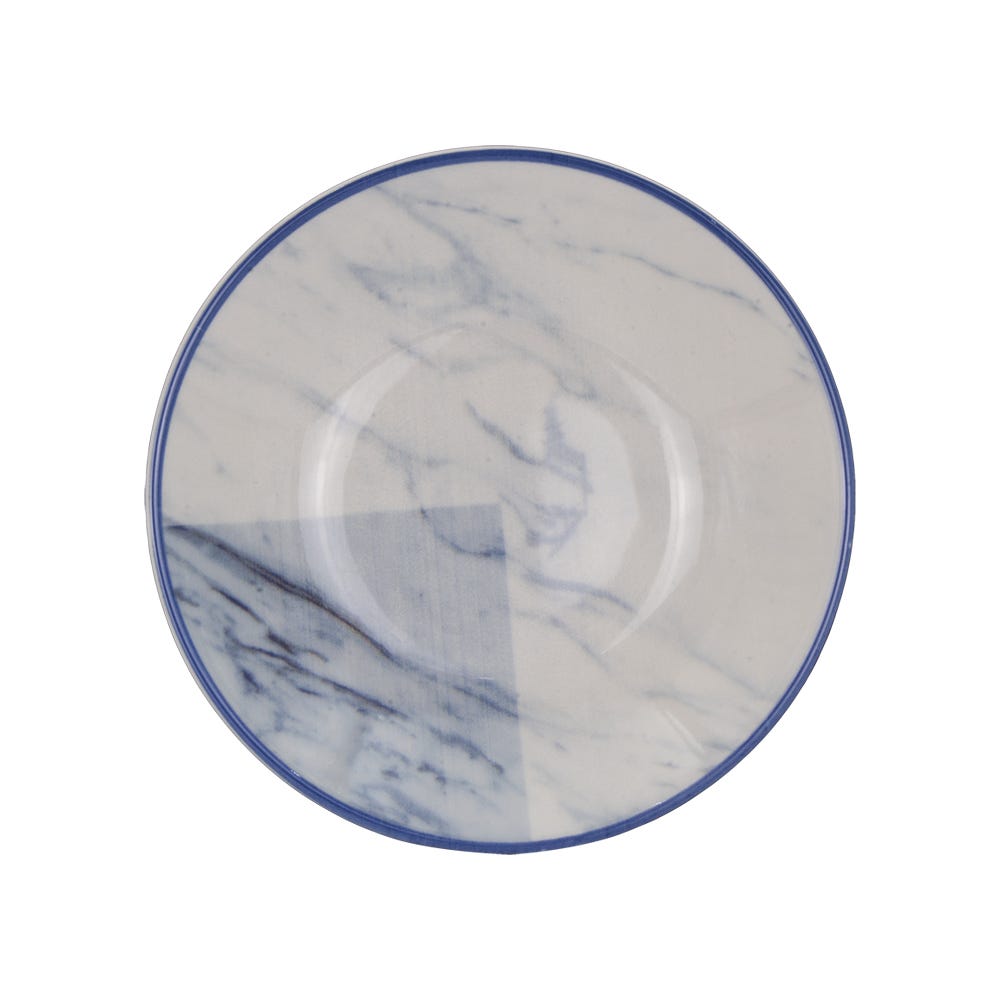 Vajilla de cerámica decorada 16 piezas Sierra – plato, vista superior