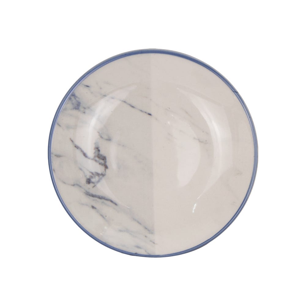 Vajilla de cerámica decorada 16 piezas Sierra – plato hondo, vista superior