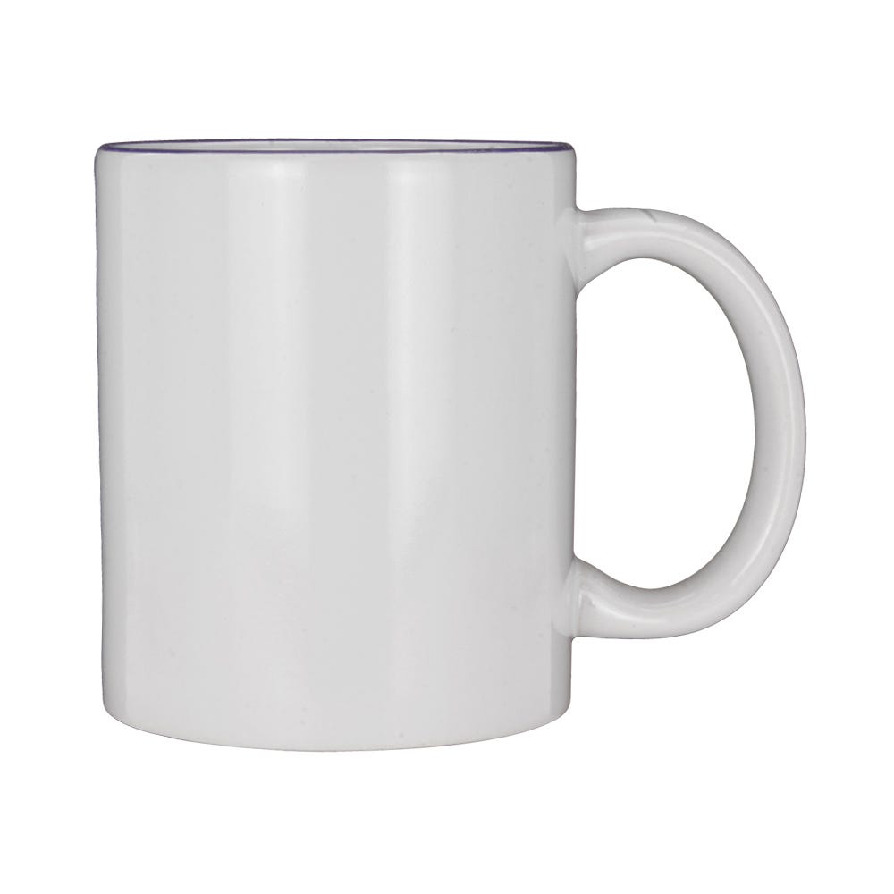 Vajilla de cerámica decorada 16 piezas Sierra – taza, vista lateral con asa