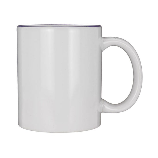 Vajilla de cerámica decorada 16 piezas Sierra – taza, vista lateral con asa