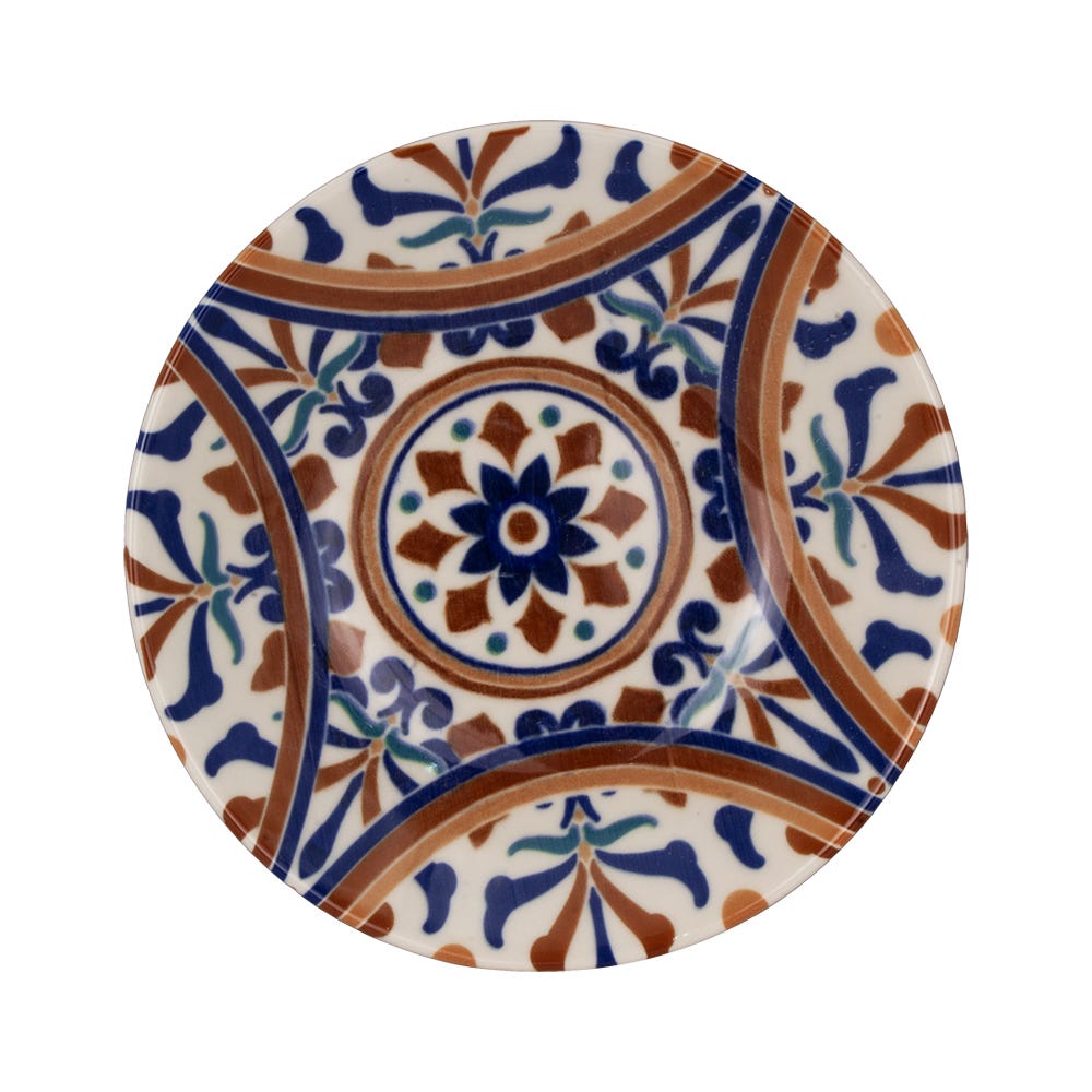 Vajilla de cerámica decorada 16 piezas Andaluz 1VAJ162024313 Ánfora