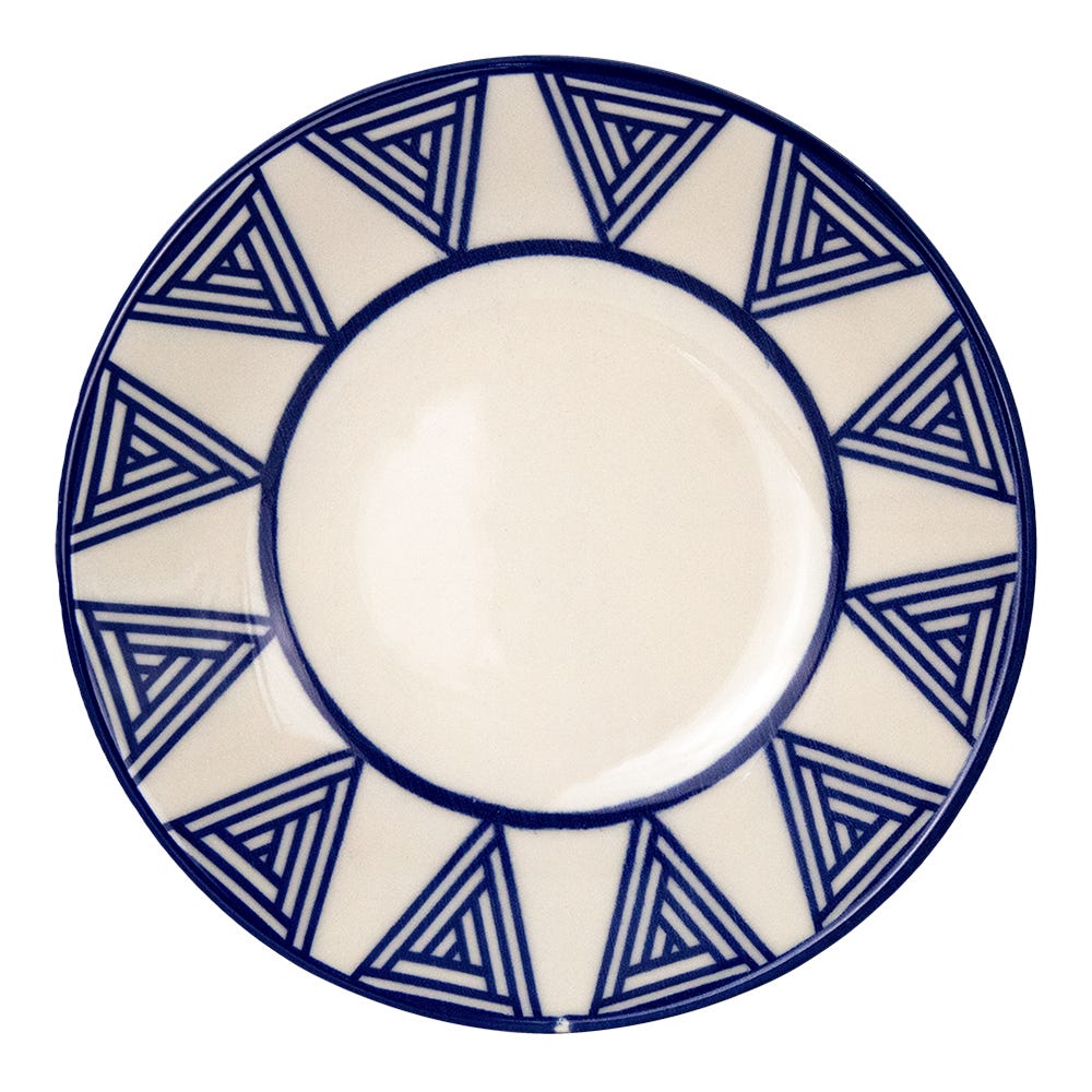 Vajilla de cerámica decorada 16 piezas Universo 1VAJ162024373 Ánfora