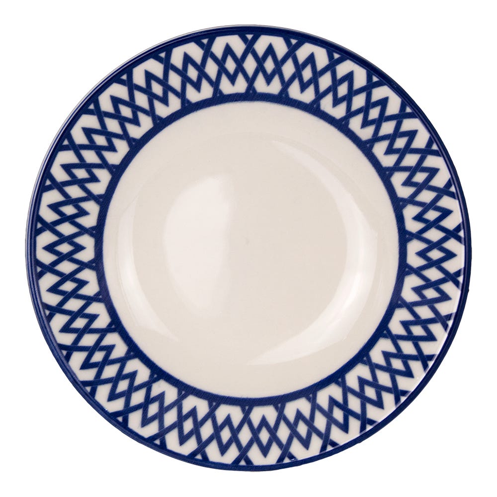 Vajilla de cerámica decorada 16 piezas Paralelos 1VAJ162024383 Ánfora