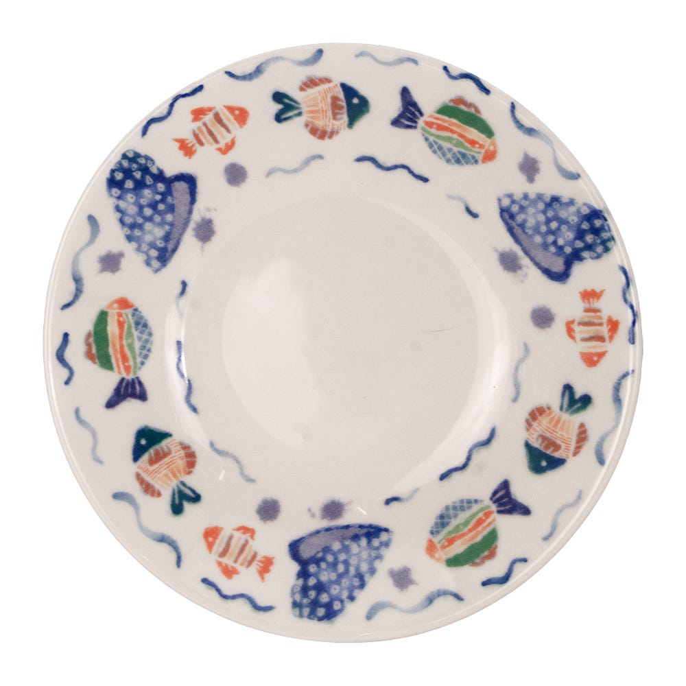 Vajilla cerámica decorada 16 piezas Acuario 1VAJ1620PACU3 Ánfora