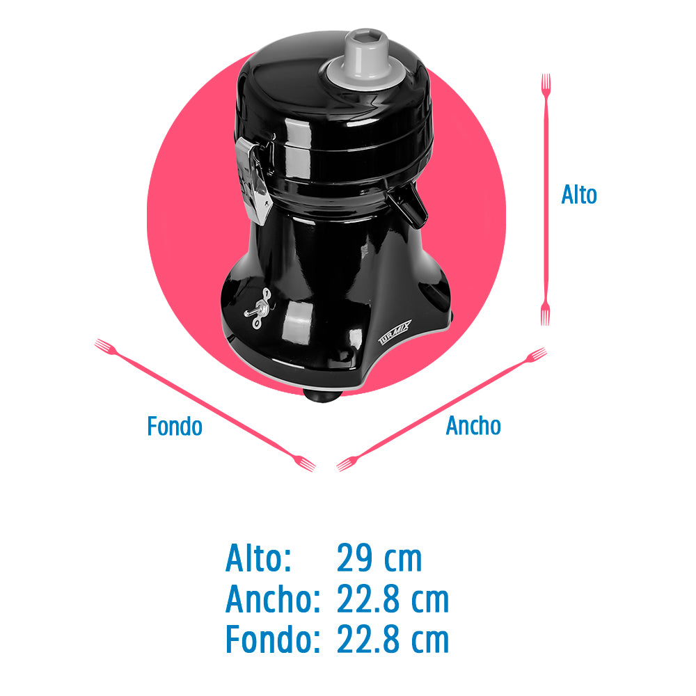 Extractor de jugos de acero negro Rocket 179-1050 Turmix – vista 11