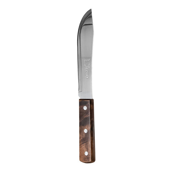 Cuchillo de cocina de acero inoxidable 26.2 cm mango madera L-251-06 Lobo