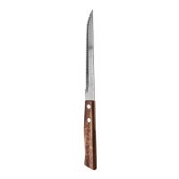 Cuchillo filetero sierra de acero inoxidable 21.5 cm mango madera L-202-05 Lobo