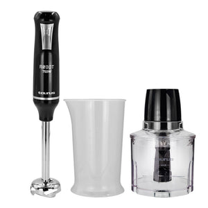 Batidora de inmersión con accesorios Robot 750 Inox Complete negra M91660171 Taurus