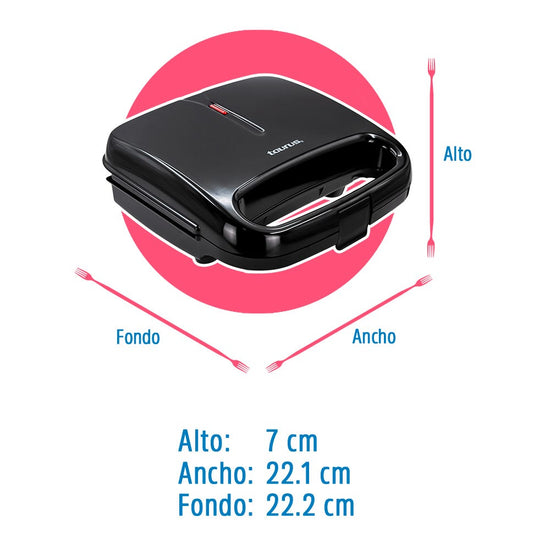 Sandwichera Cosmos negra M96800640 Taurus – vista 6