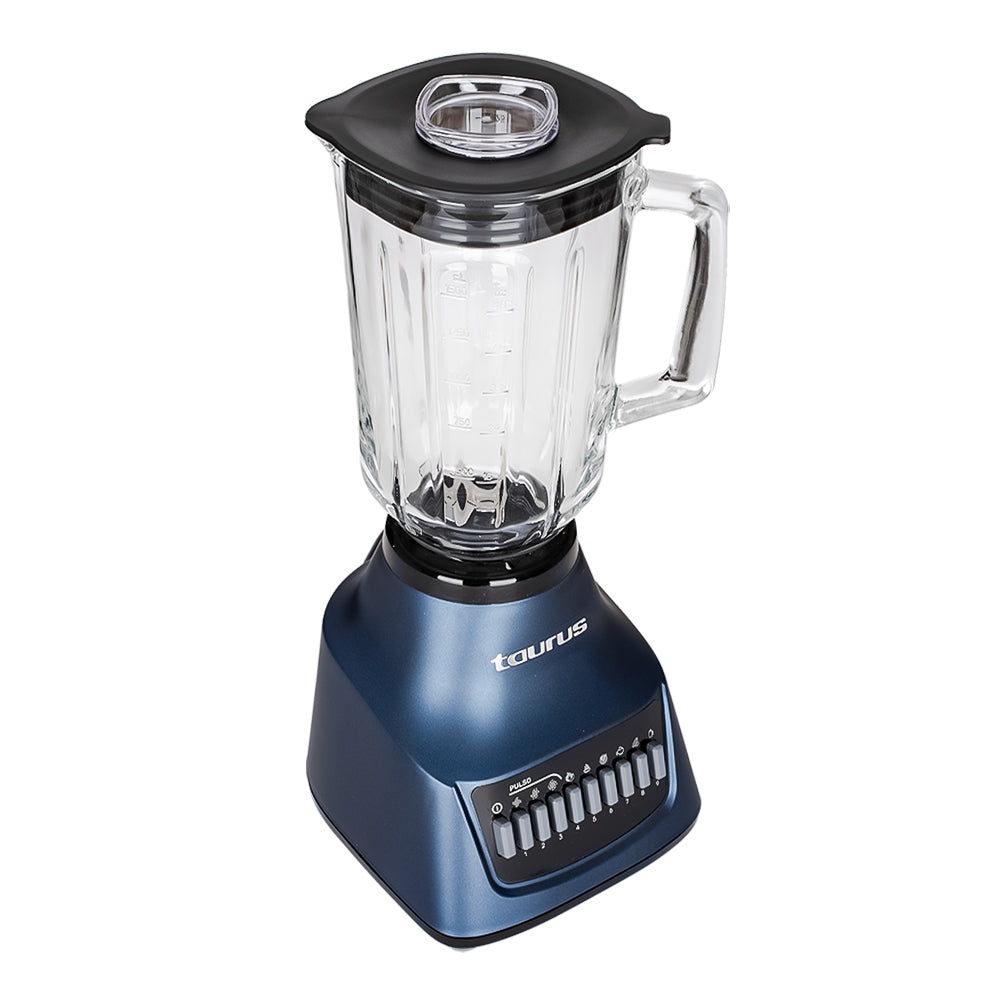 Licuadora 10 velocidades vaso de vidrio azul Multiblend M91200020 Taurus – vista 3