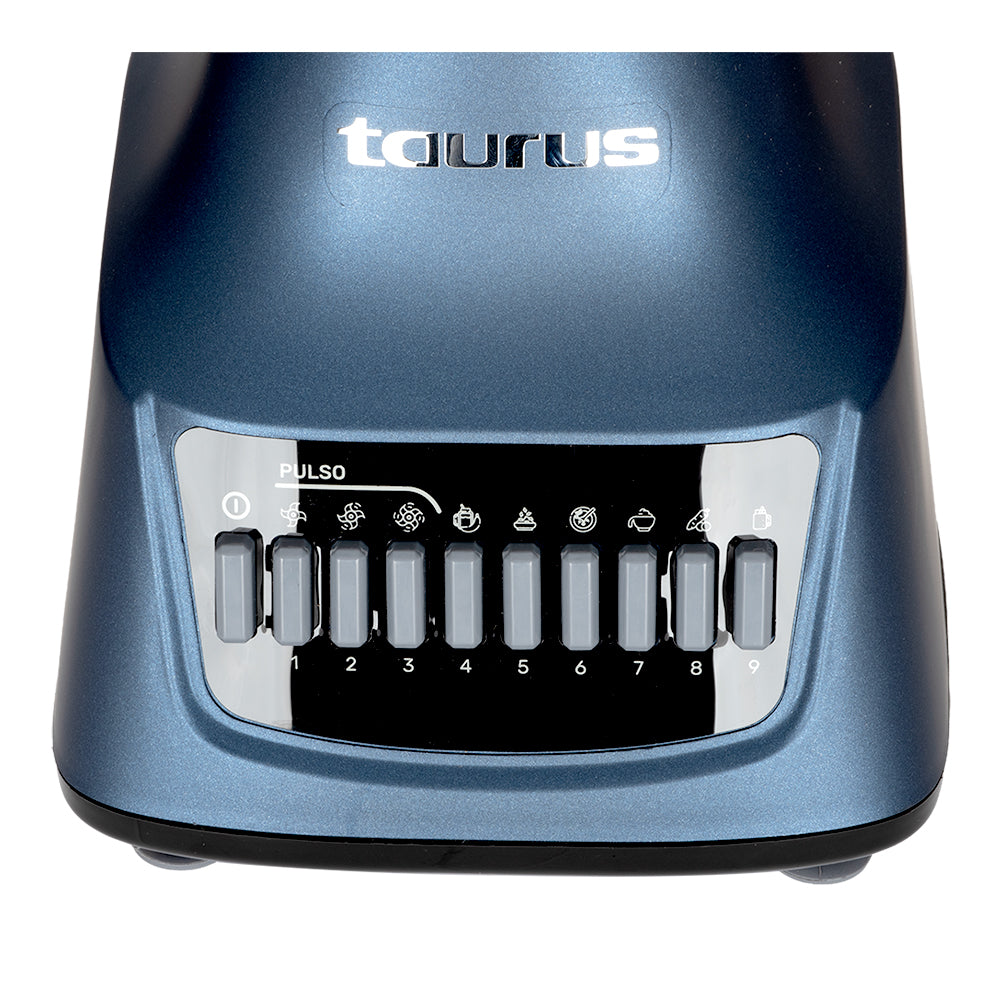 Licuadora 10 velocidades vaso de vidrio azul Multiblend M91200020 Taurus – vista 5