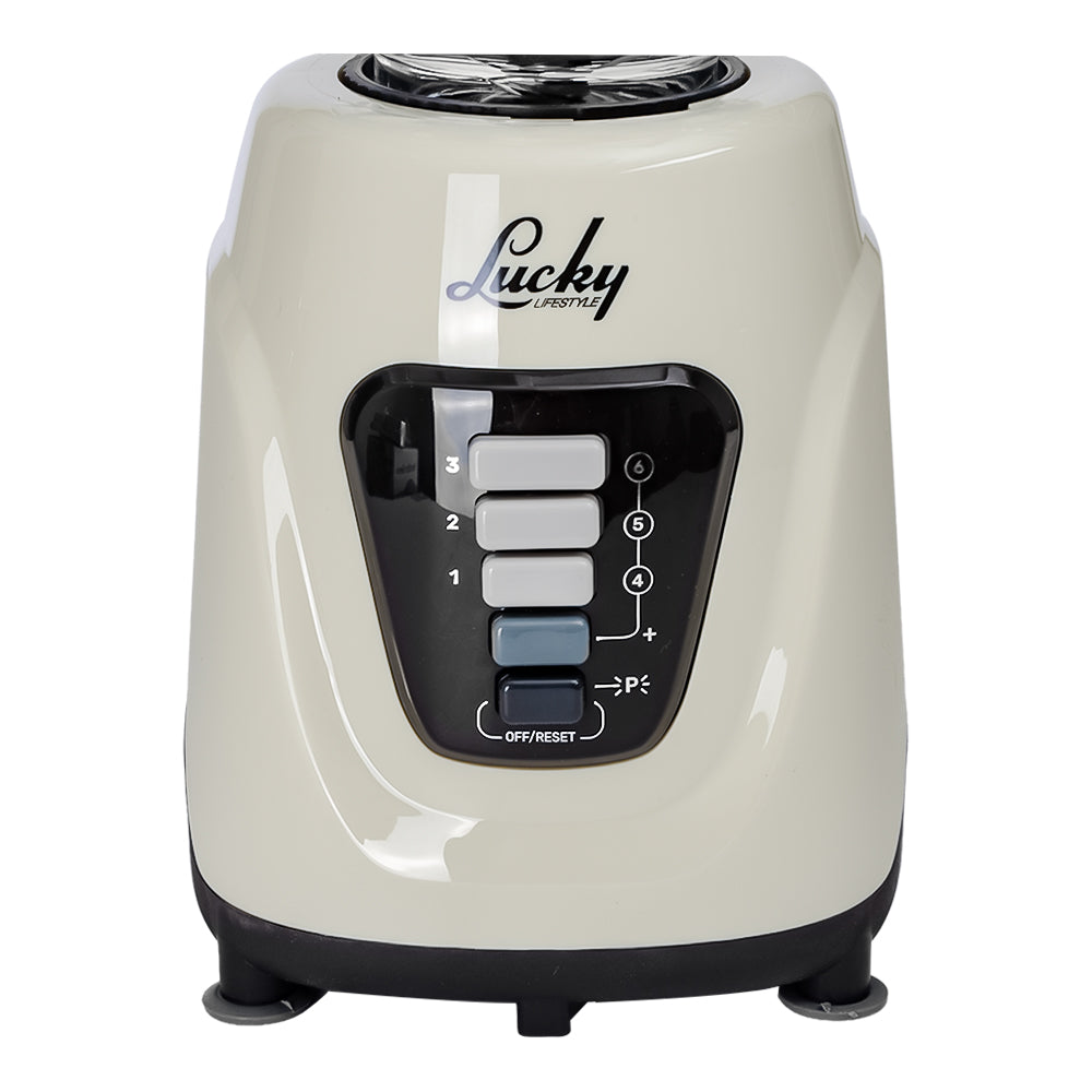 Licuadora Pixie con vaso de vidrio ivory con negro M91209540 Lucky