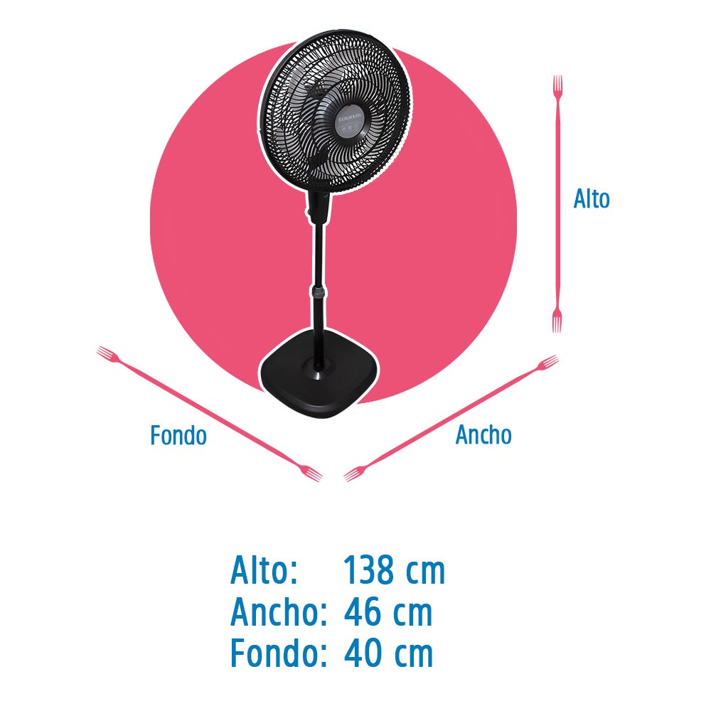 Ventilador pedestal 18" SILENT POWER Taurus
