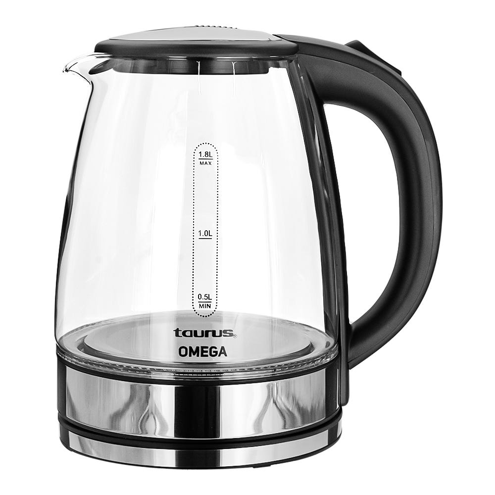 Hervidor de vidrio 2 litros Omega M9503001 Taurus