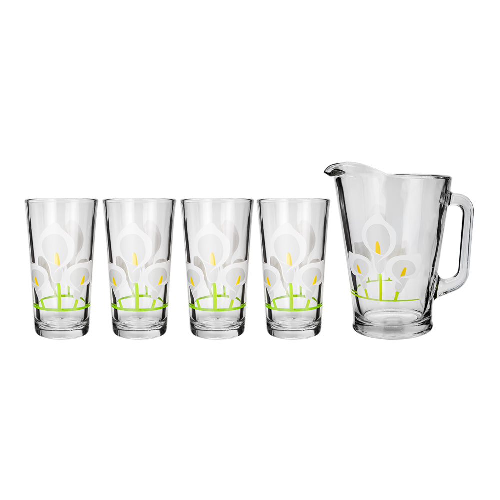 Juego de agua de vidrio 5 piezas Alcatraz A427 Crisa