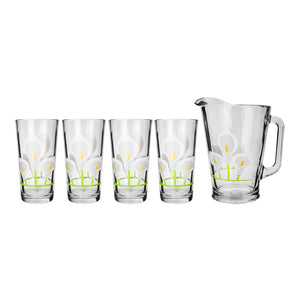 Juego de agua de vidrio 5 piezas Alcatraz A427 Crisa