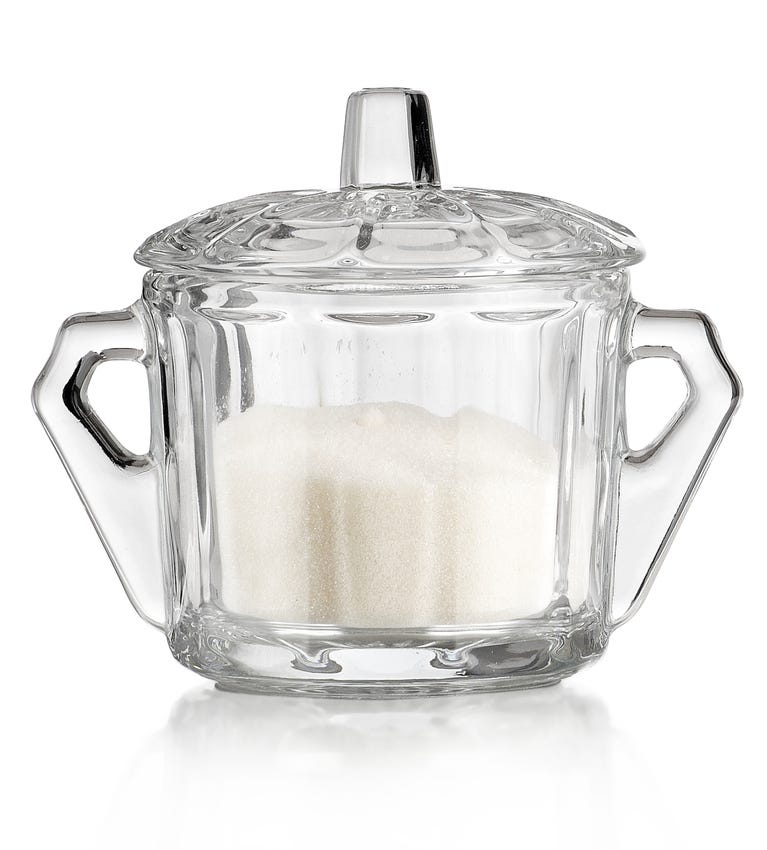 Azucarera con tapa de vidrio Crisa