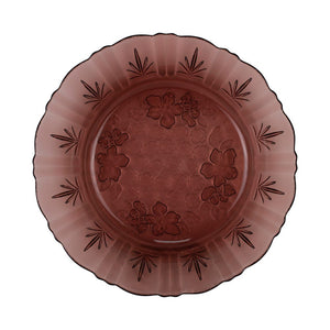 Plato hondo de vidrio Magueyes 19.7 cm uva 811 Crisa