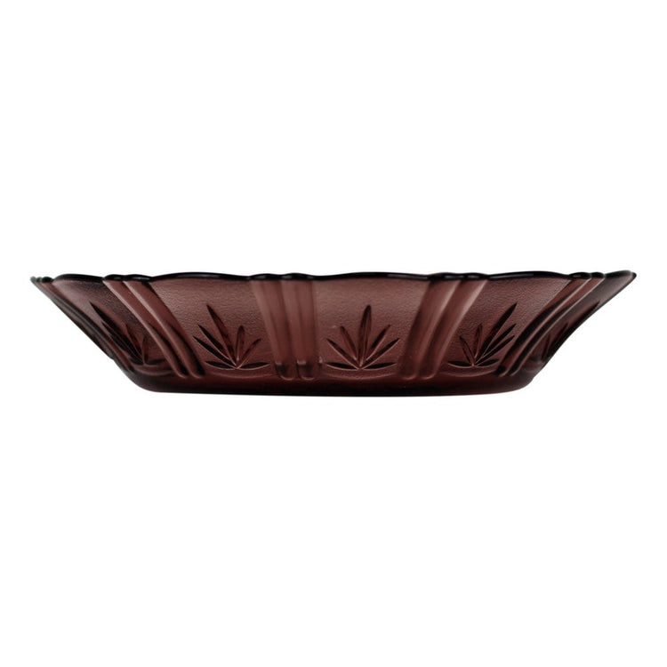 Plato hondo de vidrio Magueyes 19.7 cm uva 811 Crisa