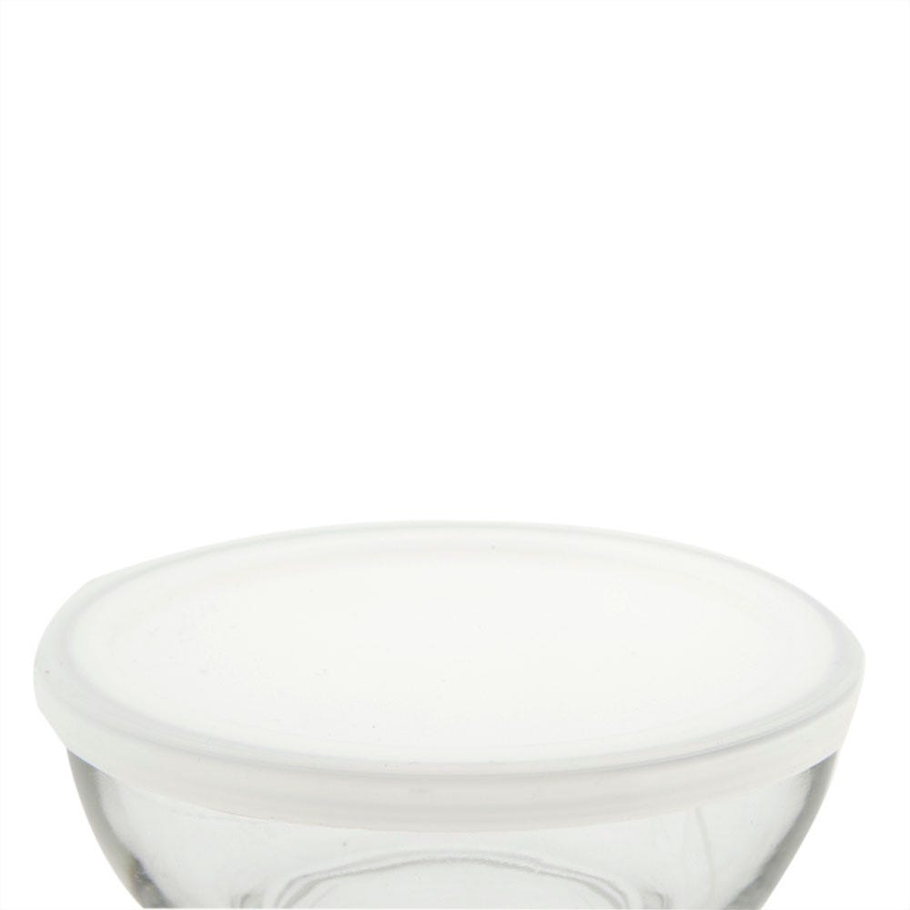 Juego 4 tazones con tapa 300 ml