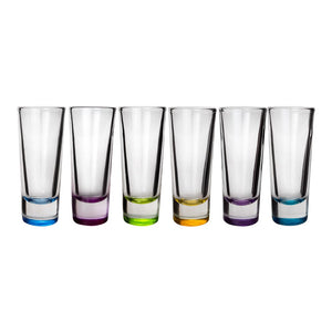 Juego de 6 tequileros Crisa Colors 