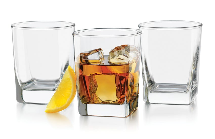 Vaso dof de vidrio city 250 ml 6242 Crisa