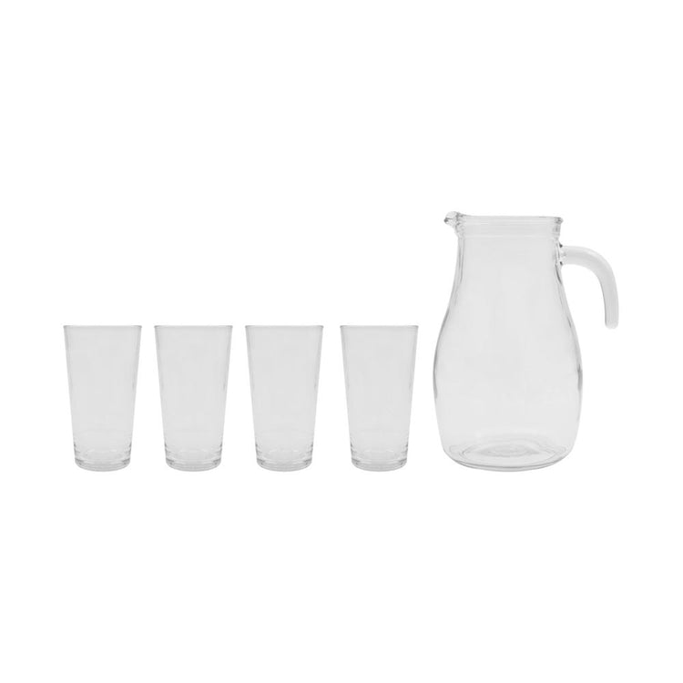 Juego de agua 5 piezas cristalino Santa Elenita