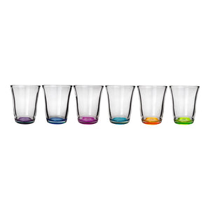 Juego de 6 vasos Crisa Colors 250 ml