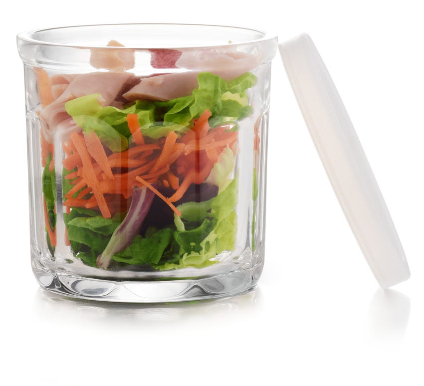 Vaso para jugo con tapa