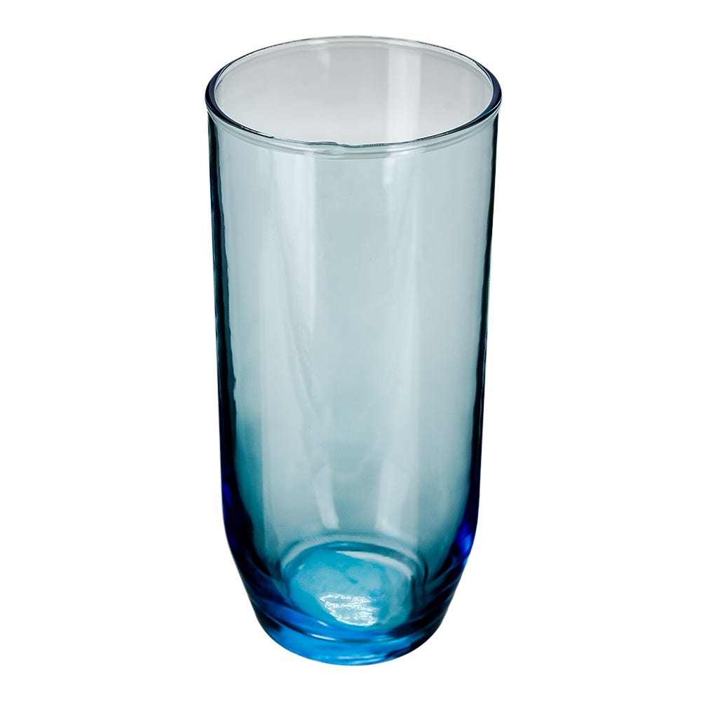 Vaso bala de vidrio azul zafiro 400 ml 6774 Crisa