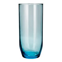 Vaso bala de vidrio azul zafiro 400 ml 6774 Crisa