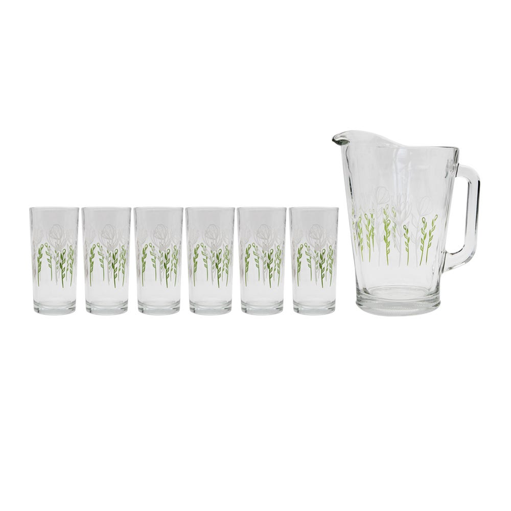 Juego de agua 7 piezas Flor de Campo Crisa