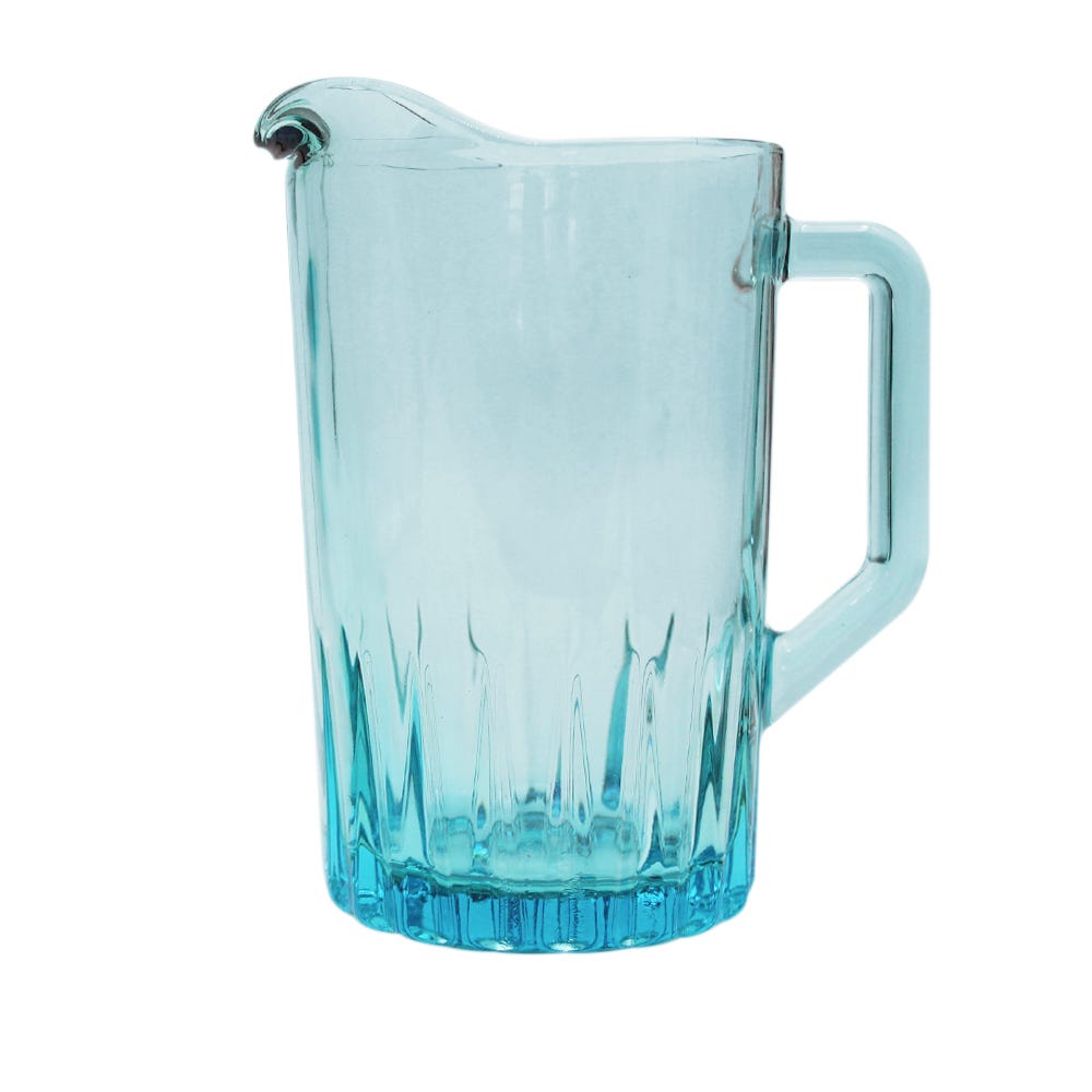 Juego de agua 7 piezas azul zafiro Crisa