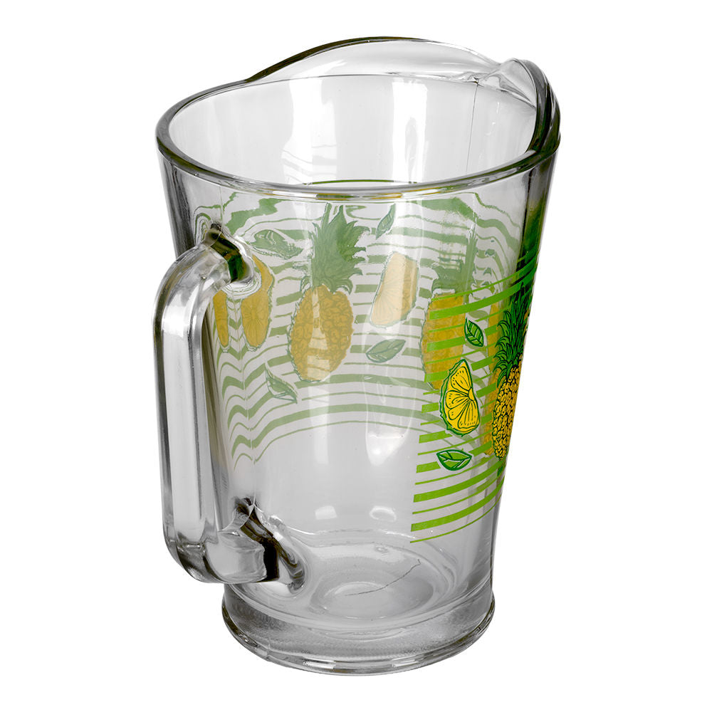 Juego de agua de vidrio 7 piezas piñas C431 Crisa