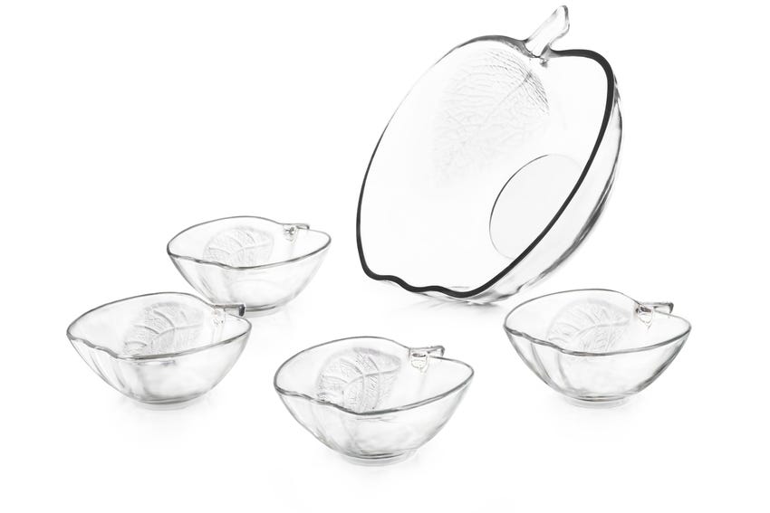 Juego de ensaladeras de manzana 5 piezas Crisa