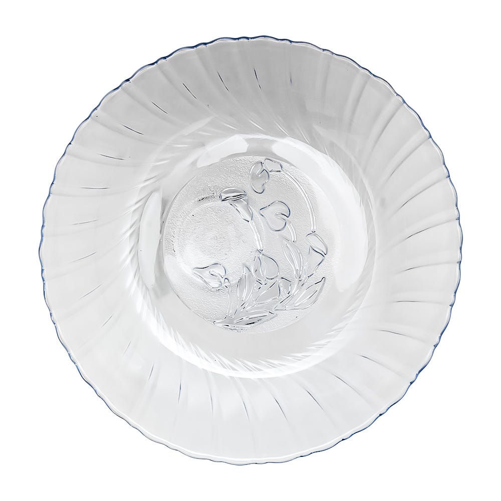 Plato hondo Misty Blue Crisa