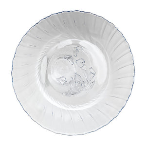 Plato hondo Misty Blue Crisa