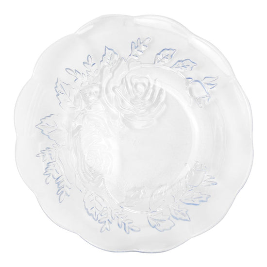 Plato hondo rosas misty blue 19.7 cm Crisa