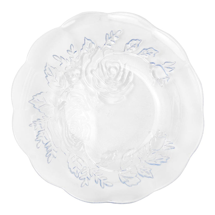 Plato hondo rosas misty blue 19.7 cm Crisa