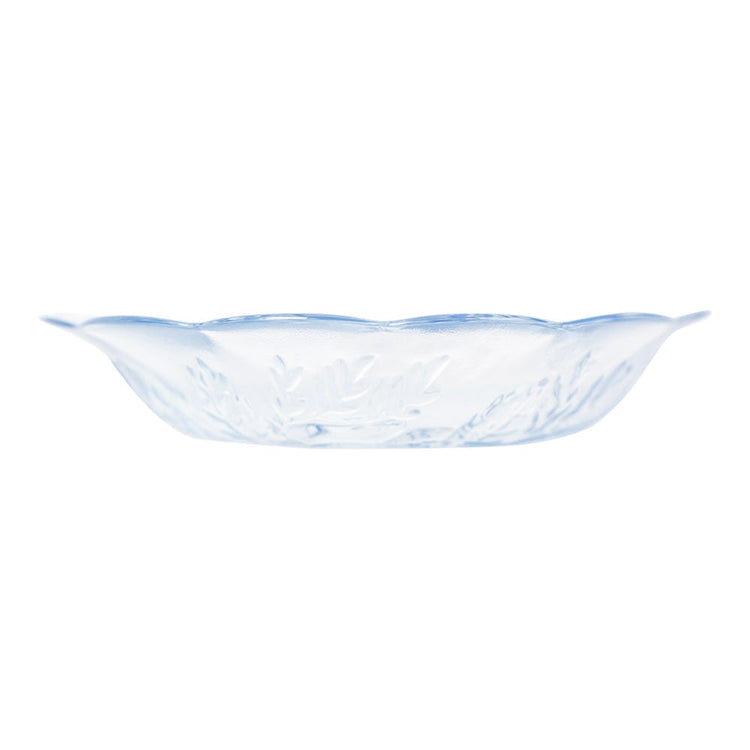 Plato hondo rosas misty blue 19.7 cm Crisa